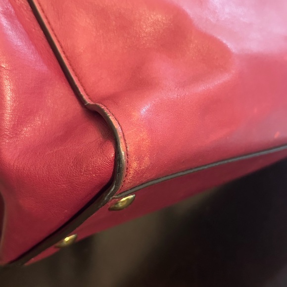 Coach Chelsea Legacy Dark raspberry leather satchel carryall 25359 Shoulder bag - Picture 9 of 12